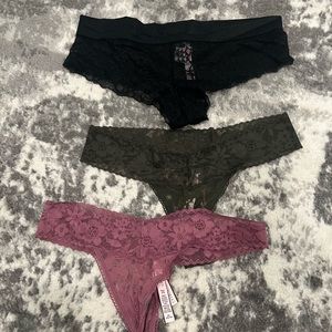 NWT size medium 2 thong and a lace cheeky